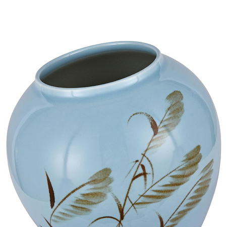 Wazon ceramiczny Aldona niski niebieski