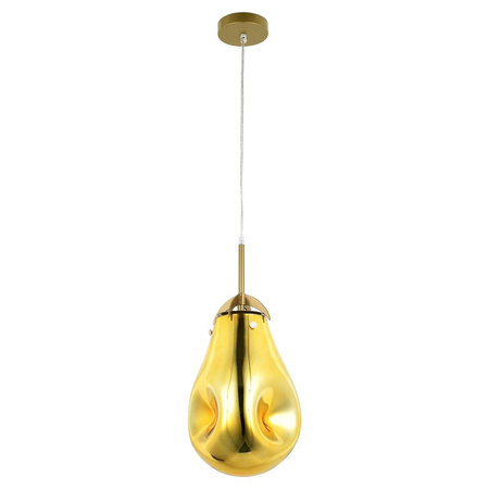 Hanging lamp PEAR black gold