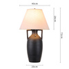 Ceramic Table Lamp HELLADA Black