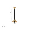 Candlestick NILES large gold black