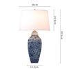 Ceramic Table Lamp DIANA HAMPTONS Navy