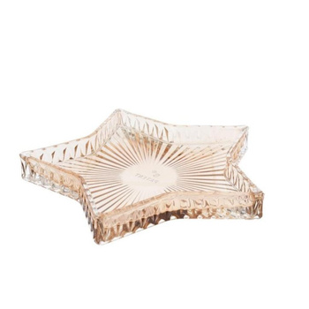 Cream STAR Christmas plate