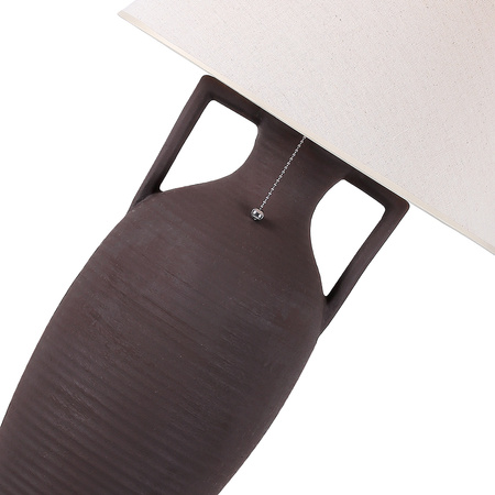 Lampa stołowa ceramiczna HELLADA brązowa