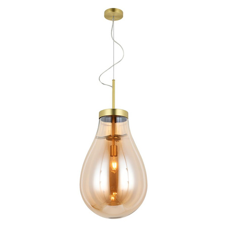Lampa wisząca EDISON L bursztyn
