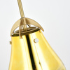 Hanging lamp PEAR black gold
