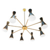 Hanging lamp chandelier NAPOLI 16 BLACK