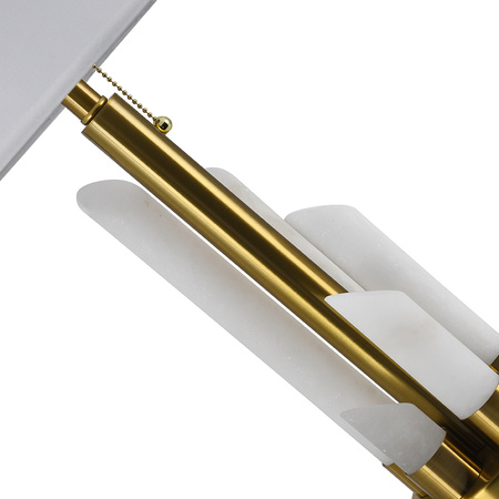 MELODY white marble table lamp