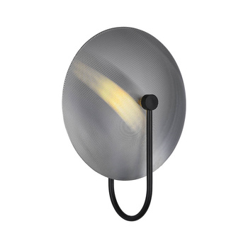 Lampa ścienna  DISC czarna