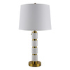 MARLENA marble table lamp white