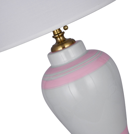Lampa stołowa ceramiczna ANCONA różowa