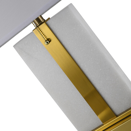 MAYA white marble table lamp