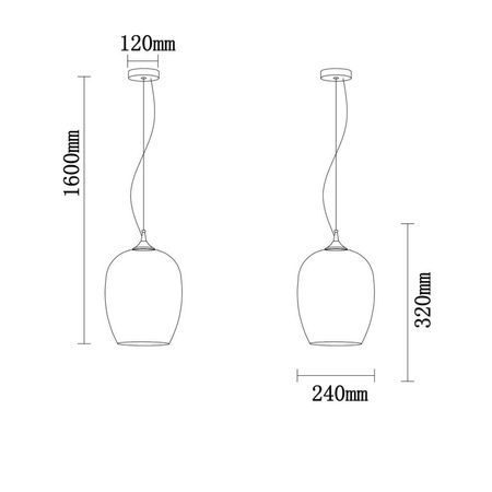 Lampa wisząca MORE M złota