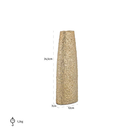 Metal gold vase LUCINO small