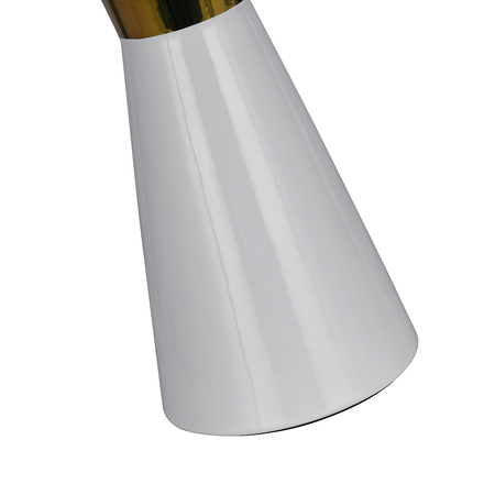 Lampa stołowa ceramiczna PIRAMIDA biała