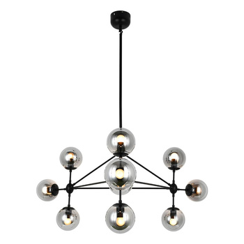 Pendant lamp chandelier SPUTNIK black