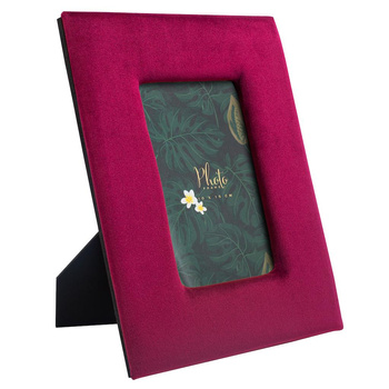 Ramka dekoracyjna Velvet czerwona 17x22 (10x15)