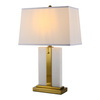 Lampa stołowa marmurowa MAYA biała
