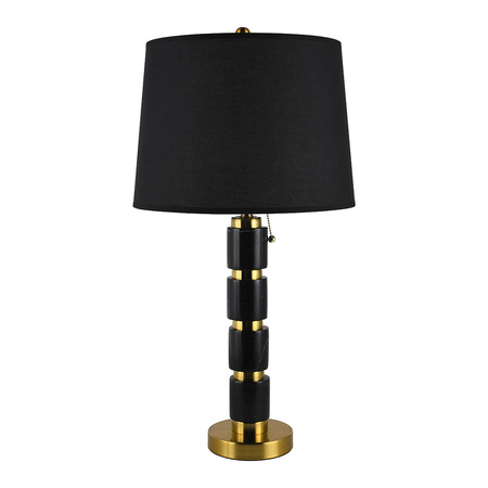 Lampa stołowa marmurowa MARLENA czarna