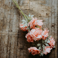 Duże Róże różowe - bukiet 3 szt.